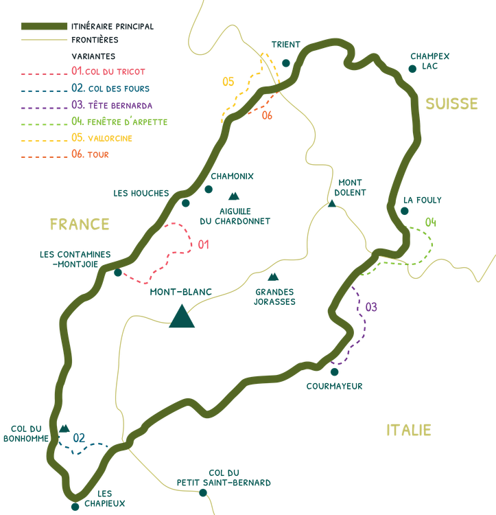 Les variantes du parcours